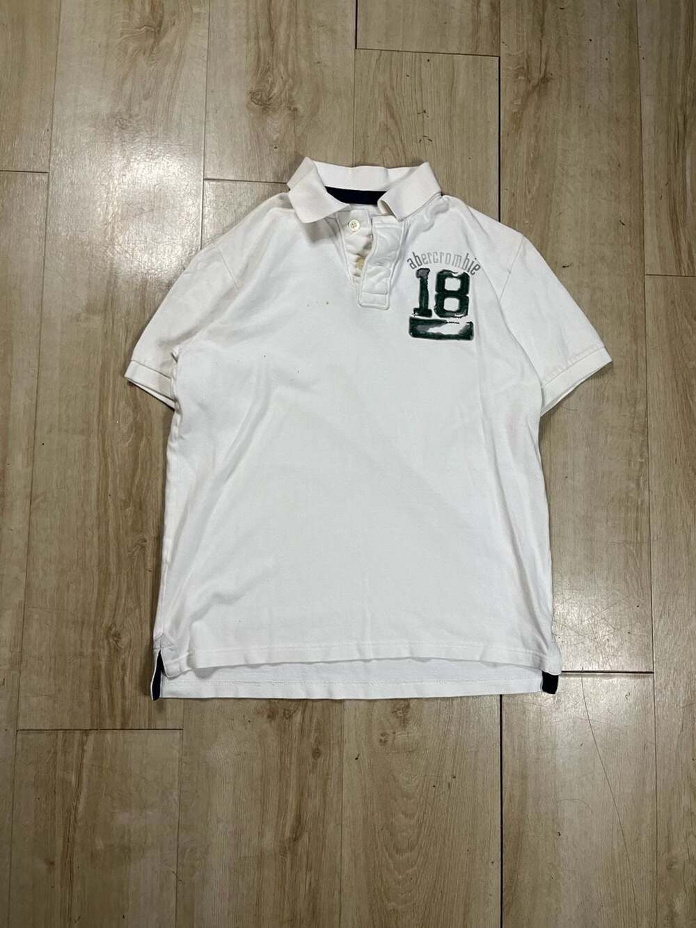 Abercrombie & Fitch 1892 Varsity Polo Shirt White